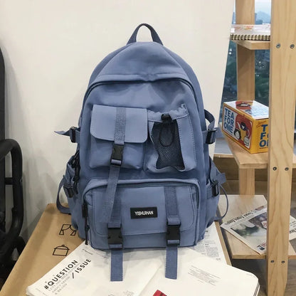 Multifunctional Teen Laptop Backpack – High-Quality Canvas School Bag for Boys & Girls