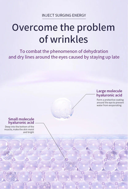 O'CHEAL Anti-Wrinkle Eye Cream Roller – Dark Circle & Puffiness Reducer with Hyaluronic Acid for Anti-Aging Skin Care