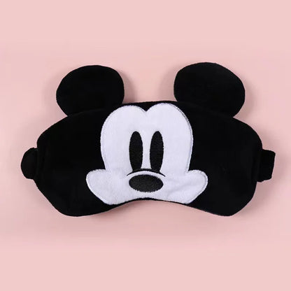 Disney Mickey Mouse Plush Eyeshade – Soft Minnie Cartoon Sleep Mask for Travel, Cute Anime-Inspired Eye Cover Gift for Comfortable Rest