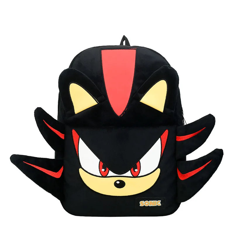 Bandai Sonic & Shadow Large Capacity Schoolbag – Adjustable Shoulder Straps Fashion Backpack