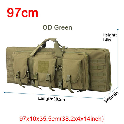 LQARMY Tactical Double Rifle Case – Molle Backpack Gun Holster for Hunting, Sniper & Airsoft (32/38/42/48 inch)