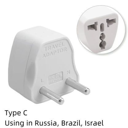 Universal Travel Plug Adapter – AU/UK/US to EU Power Socket Converter AC Outlet