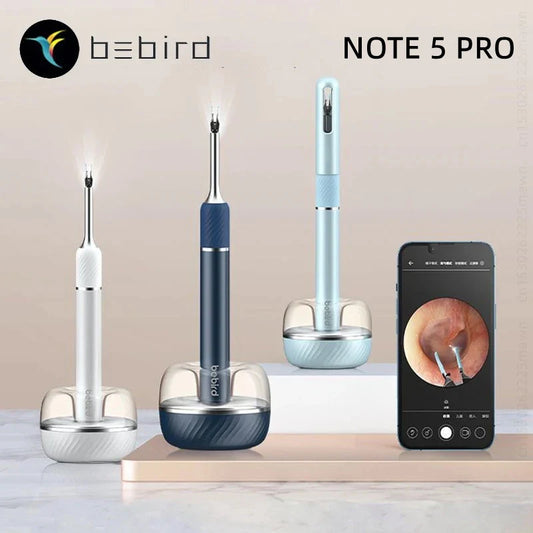 Bebird Note5 Pro Ear Cleaner: Smart Visual Ear Wax Removal Tool with Endoscope Tweezers and Mini Camera - Personal Health Care Solution