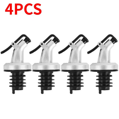 Leak-Proof Oil Bottle Stopper - Food Grade Sauce Nozzle Liquor Dispenser Wine Pourer & Kitchen Seasoning Tool