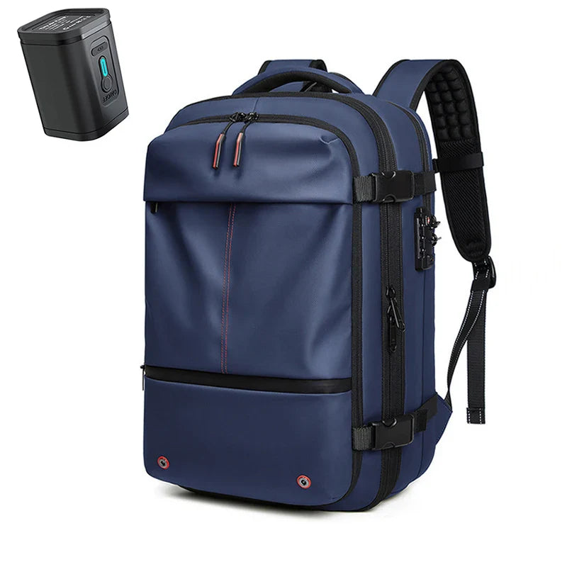 Men's Travel Backpack - Vacuum Compression 17" Laptop Backpack, Large Capacity Business & Hiking Bag