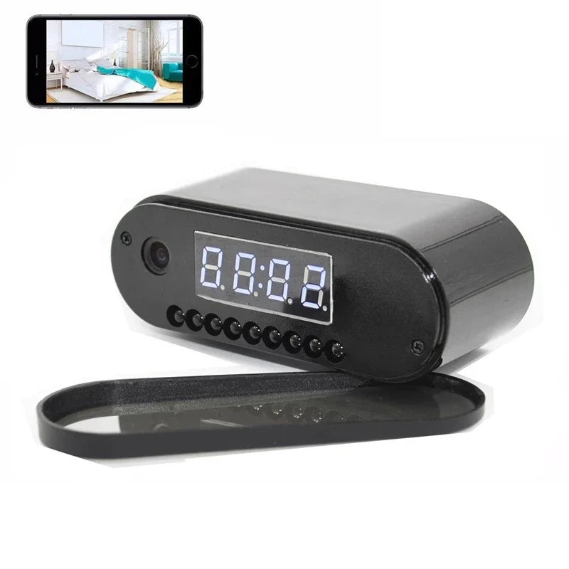 Mini Clock Camera Full HD 1080P WiFi Wireless Spy Camera – Night Vision DVR Home Security Monitoring & Nanny Cam Recorder