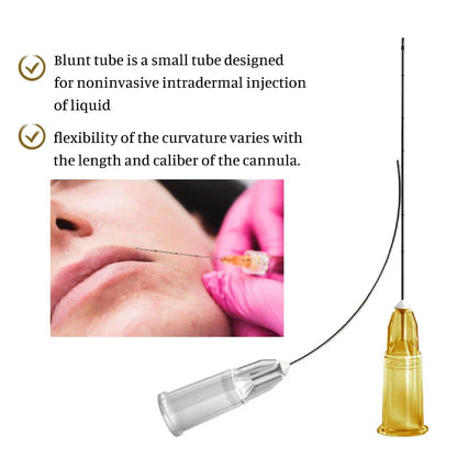 Disposable Sterile Blunt Tip Micro Cannula Needles (18G–30G) – 25–70mm Filler Injection Tips