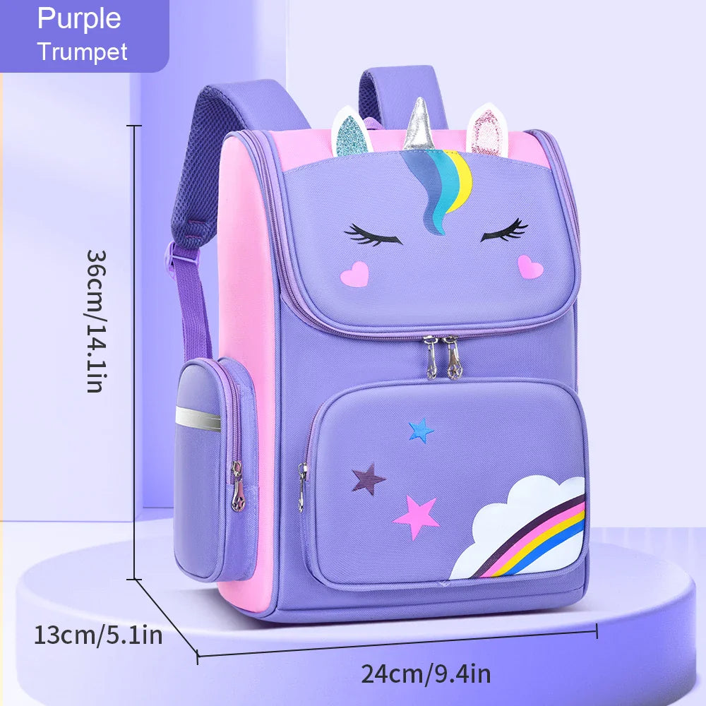 Children’s School Backpack | Cute Waterproof Lightweight Bag for Elementary Students, Grades 1-6, Ages 6-12
