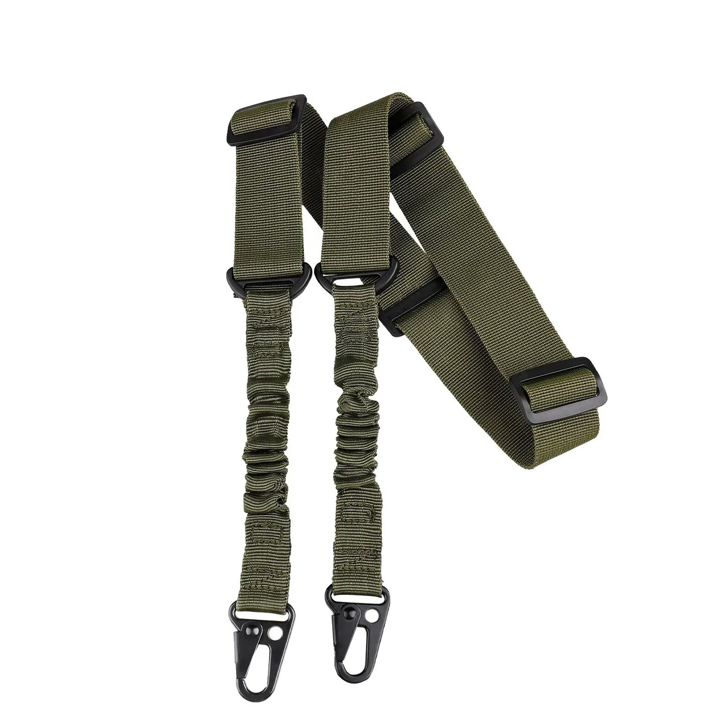 Tactical 2-Point Rifle Sling Strap – Heavy Duty Nylon Adjustable Shoulder Belt for Outdoor Hunting & Military Sports Accessories