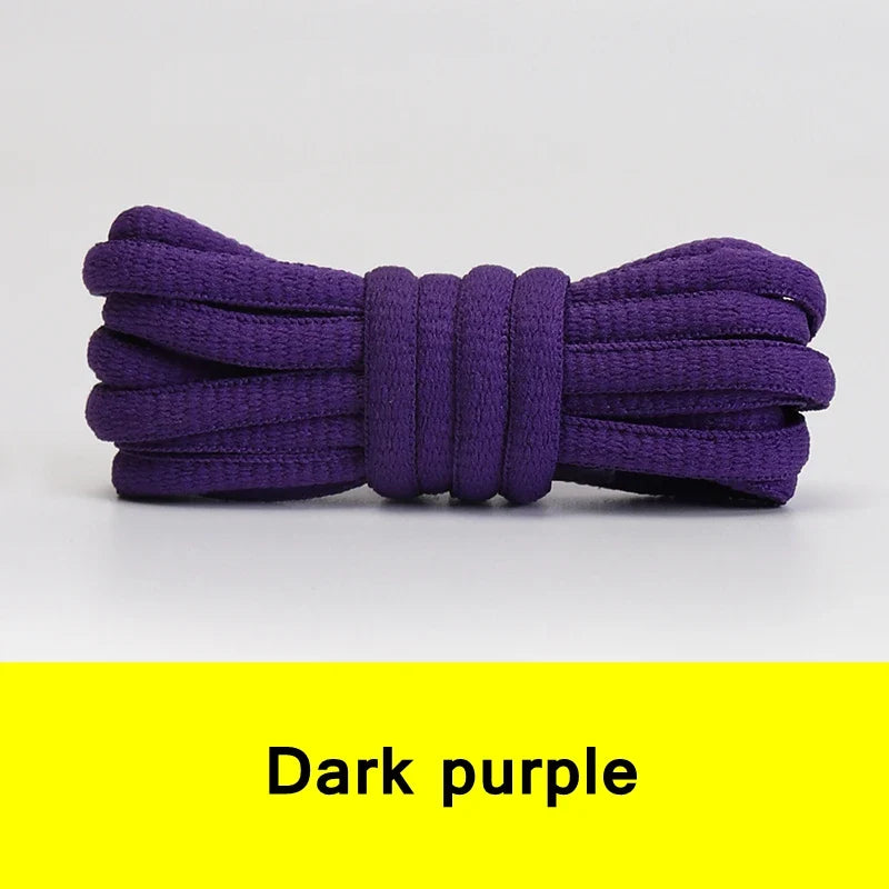 Oval & Semicircle Sneakers Shoe Laces – Classic Woven Round Shoelaces for Adult Unisex Casual & Sports Shoes