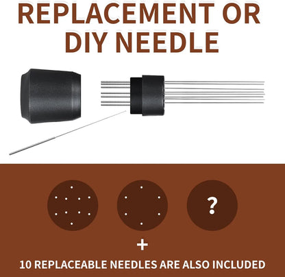 Upgraded WDT Tool for Breville Barista – Espresso Needle with Powerful Magnet & Replacement Needle