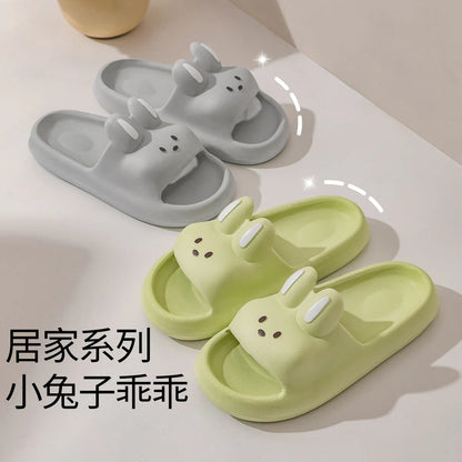 Pillow Rabbit Slippers for Women & Men – Comfy House Slides & Shower Sandals with Cushioned Thick Sole