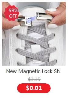 No-Tie 8MM Flat Elastic Shoelaces – Quick Sneakers Laces for Kids & Adults, Shoe Accessories