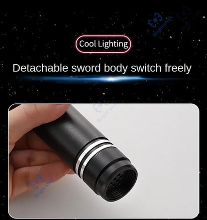 RGB Metal Lightsaber Toy – 15-Color Changing Laser Sword with Sound Effects, Force FX Jedi Blaster Gift for Kids