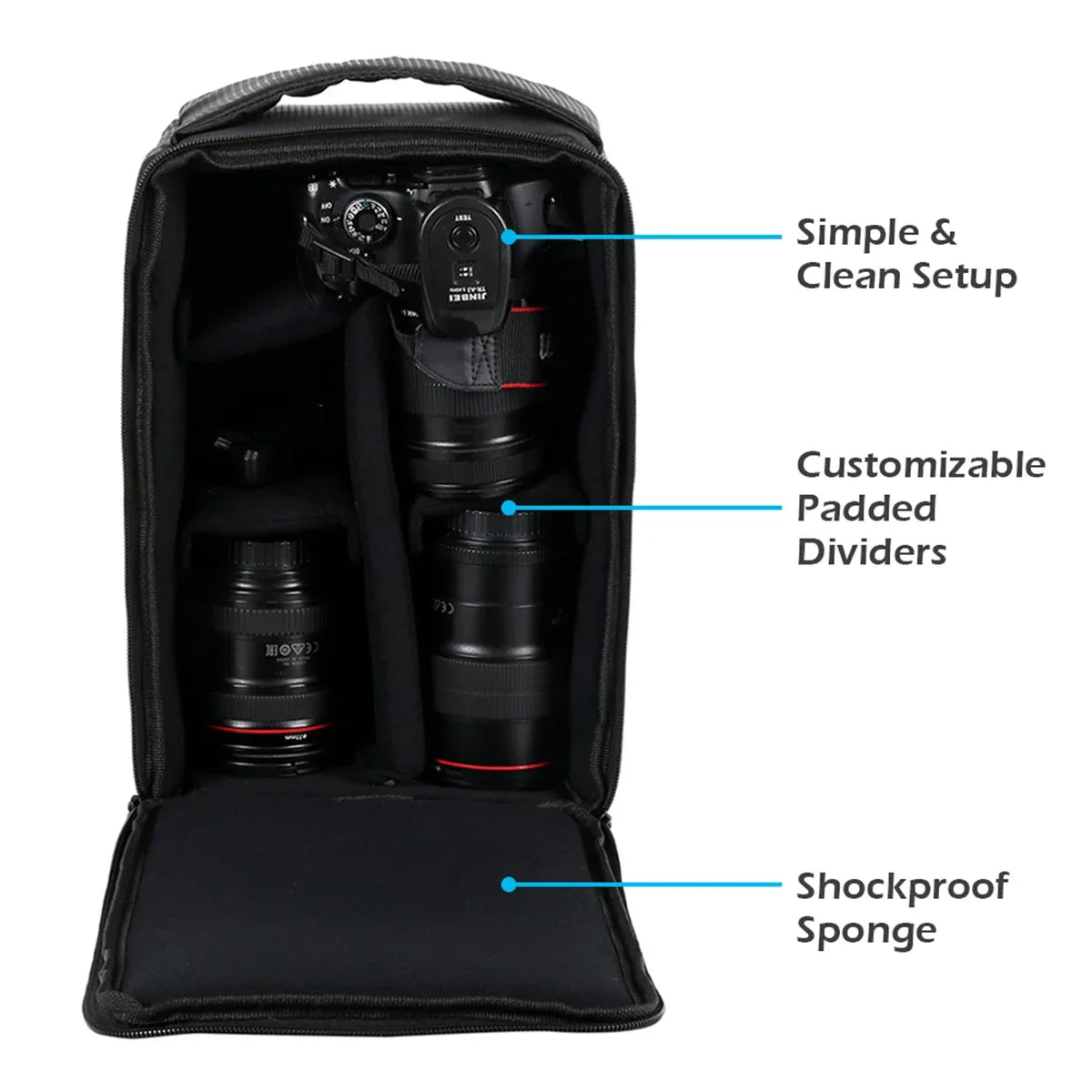 Waterproof DSLR Camera Backpack – Multi-Functional Outdoor Bag for Nikon, Canon, and Digital Camera Gear