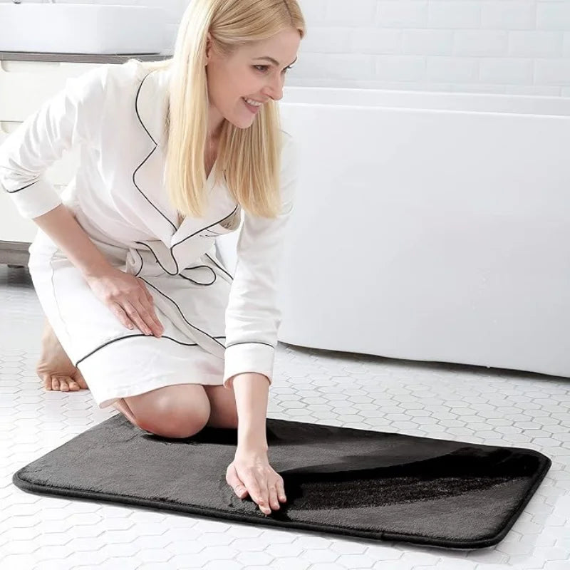 Absorbent Non-Slip Floor Mat – Coral Velvet Bath and Bathroom Door Mat | Anti-Slip Home Decoration