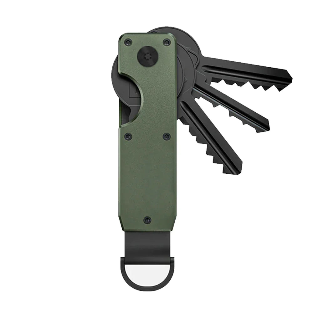 Compact Key Organizer – Minimalist Metal Key Holder for 2-6 Keys, Secure Keychain Case