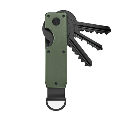 Compact Key Organizer – Minimalist Metal Key Holder for 2-6 Keys, Secure Keychain Case