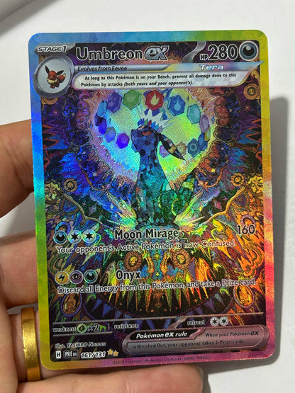 Anime Eeveelution Trading Card SV8 – Eevee, Umbreon, Sylveon, Leafeon, Vaporeon PTCG Collectible Gift