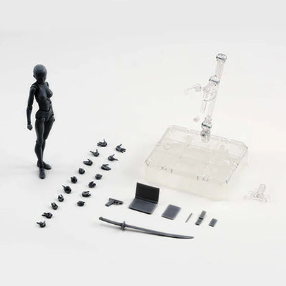 Sketch Drawing Figurines – Male & Female Movable Body Kun/Body Chan Anime Action Figure Mannequin