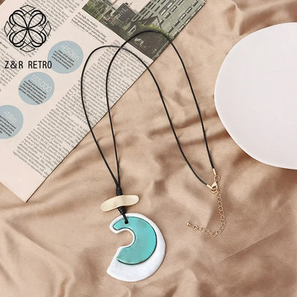 Vintage Long Chain Necklace – Irregular Gothic Pendant Jewelry for Women, 2023 Trendy Fashion Accessories