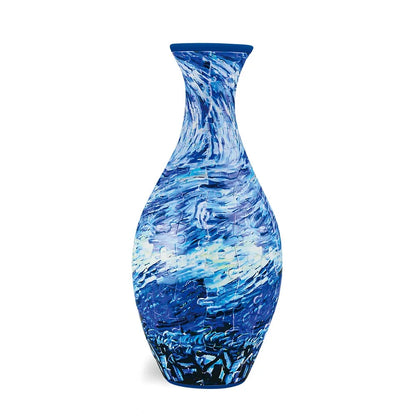 160-Piece 3D Curved Plastic Puzzle — Flower Vase DIY Art Puzzle for Home Decor, Flower Arrangements & Housewarming Gifts