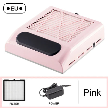 Nail Dust Collector – Powerful Manicure Vacuum Cleaner with Filter, Nail Extractor Fan for Nail Art Tools
