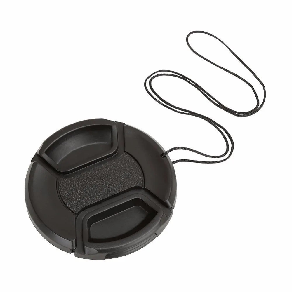 Camera Lens Cap Holder Cover — Fits Canon, Nikon, Sony, Olympus, Fuji, Lumix (37-95mm)