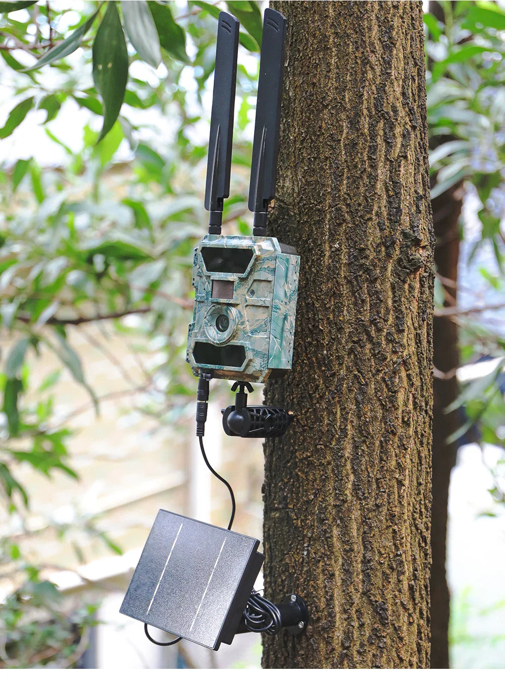 D4 5V/6V Solar Battery Charger – 4W Portable Solar Power Bank for Security Cameras, DC 5521 Output