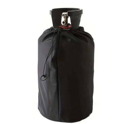 210D Black Oxford Cloth Propane Tank Cover – Protective Camping Gas Stove & Barbecue Kitchen Accessory
