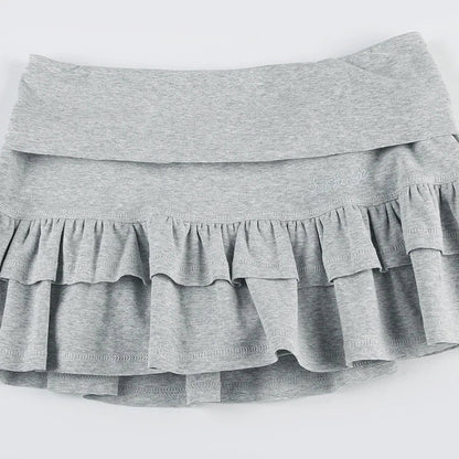 Mooyufo Women’s Sweet Solid Pleated Mini Skirt — Preppy Sexy Low-Waist Slim Skirt, 2024 Summer Fashion Streetwear