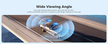 AZDOME M300S Dash Cam – 4K+1080P Dual Car Camera, Built-in 5.8GHz WiFi, GPS, 24H Parking Mode, Night Vision Black Box