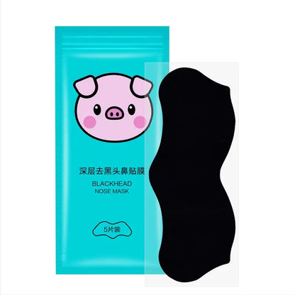 5PCS Blackhead Removal Nasal Strips – Acne & Pore Shrinking, Deep Cleaning Magic Adsorption for Smooth Skin