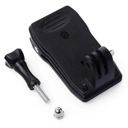 360° Rotary Hat Belt Backpack Clip – Camera Mount Clamp for GoPro Hero 2/3/3+/4/4 Session Skiing Action Accessories