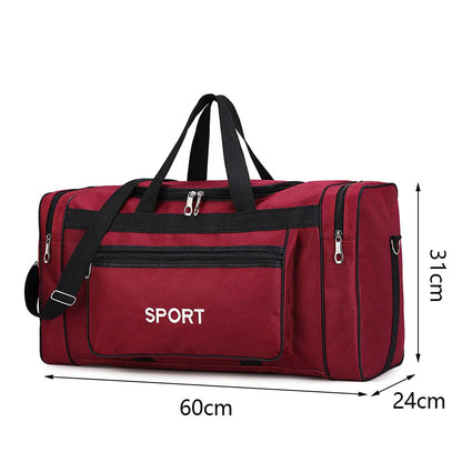 YIXIAO Large Capacity Gym & Travel Bag – Multifunction Sports Fitness Shoulder & Messenger Bag for Men