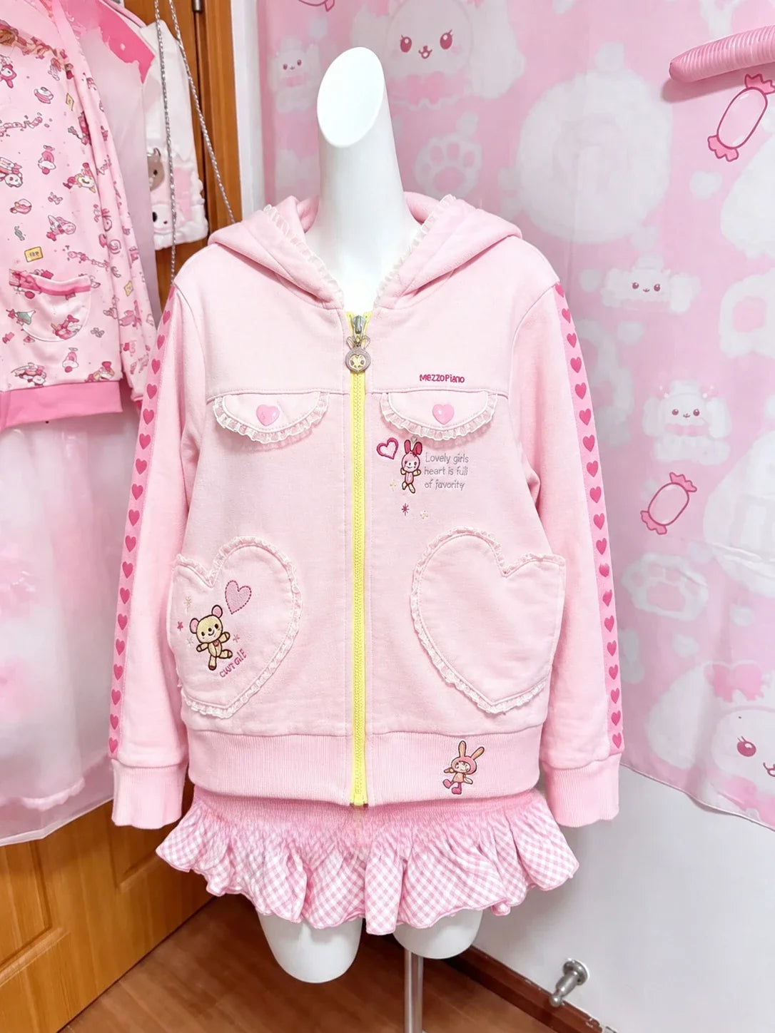 Cute Printed Cardigan - Y2K Fairy Grunge Ruffle Patchwork Harajuku Outerwear