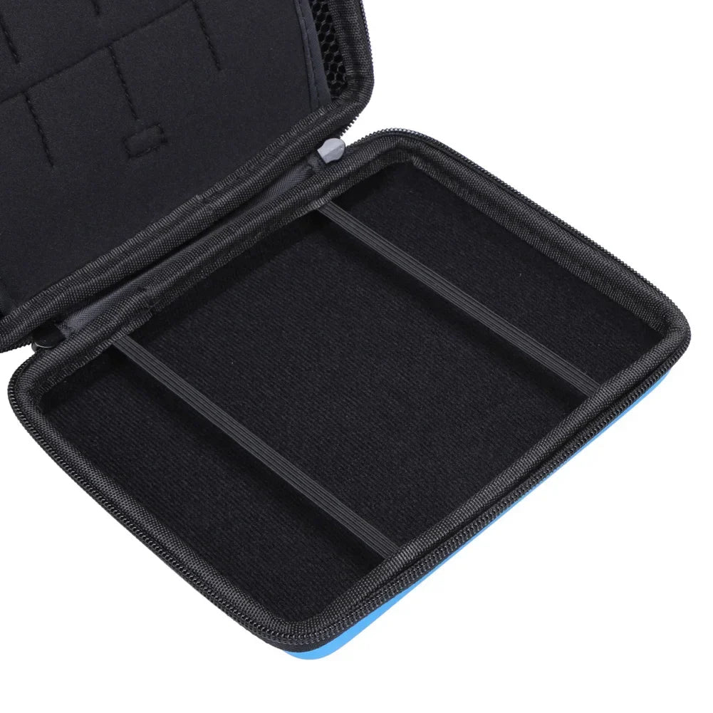 Hard EVA Storage Case for Nintendo 2DS — Protective Zip Holder for Game Cards, High-Quality Game Card Storage Box