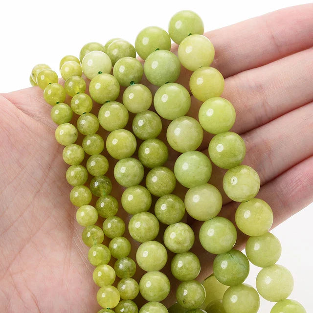 Natural Stone Round Beads 4-12mm Tiger Eye Lava Turquoise Jade for DIY Jewelry Making Bracelet Craft Supplies
