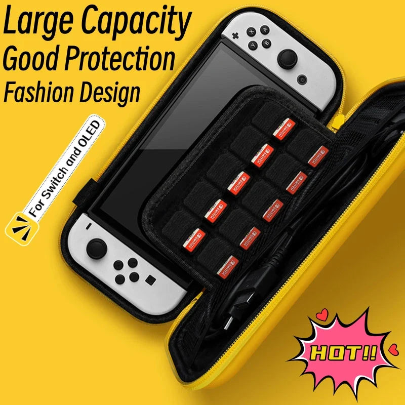 Fashion 3D Pattern Switch Case - For NS Switch OLED, Storage Bag, Protective Travel Handbag, Switch Accessories