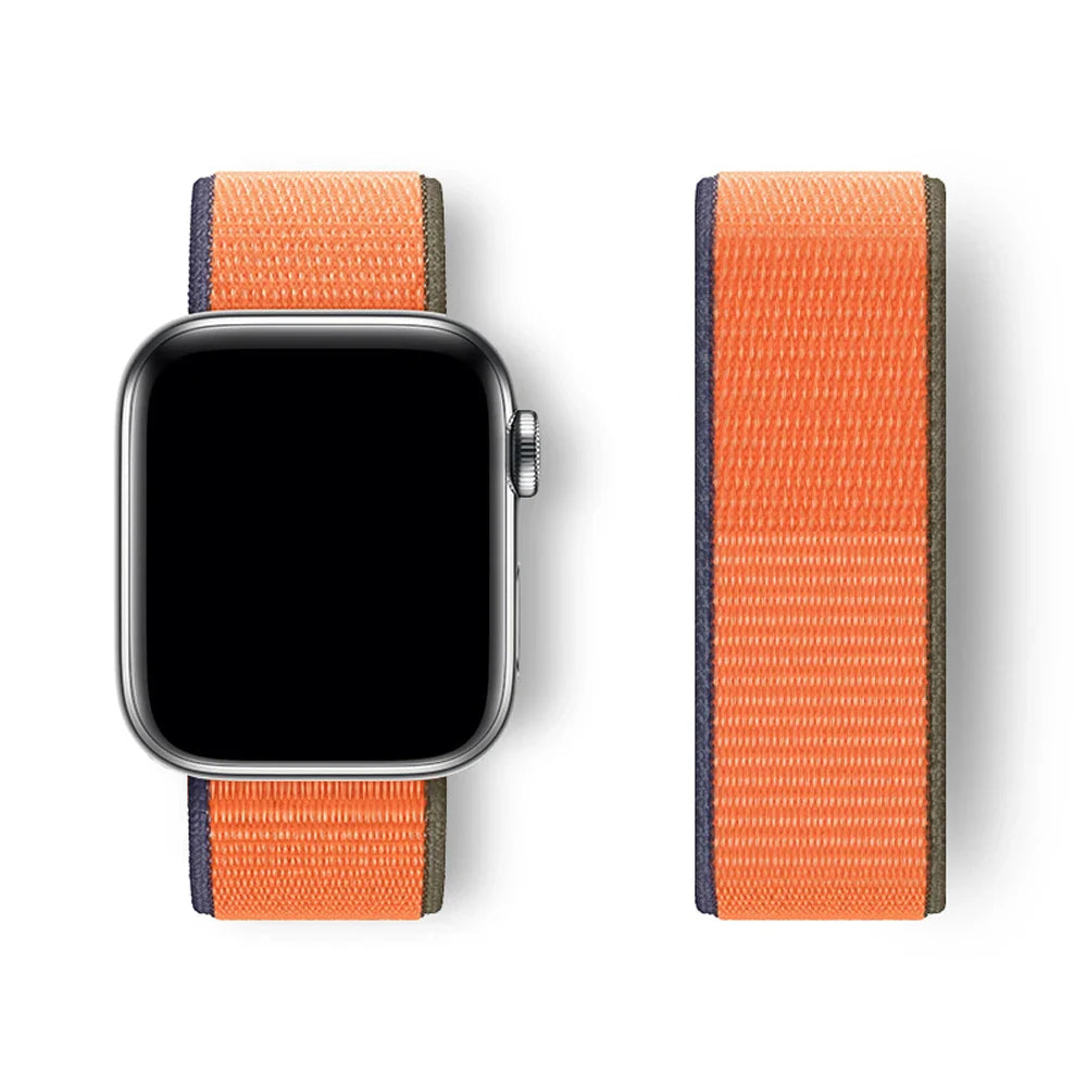 Sport Loop Strap for Apple Watch Band 40mm–49mm – Compatible with Series 3–10, SE & Ultra Adjustable Bracelet