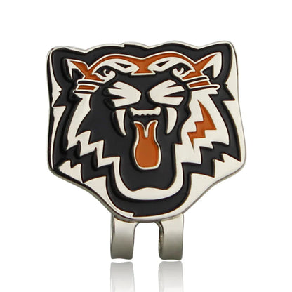 Golf Ball Marker with Hat Clip – Magnetic Alloy Marker, Tiger Putter Flog Glass & Lucky Clover Gift for Golfers