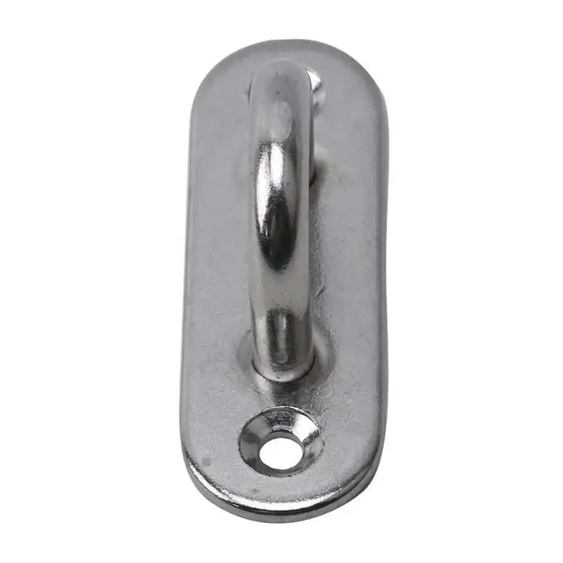 304 Marine Grade Stainless Steel Oval Eye Deck Buckle Staple Set – M5 M6 M8 Fasteners for Boat Shade Sail Mounting