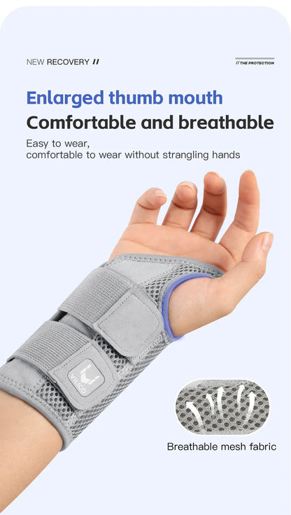 Wrist Brace for Carpal Tunnel — Hand Support with Splints for Arthritis, Tendonitis, Sprains, and Wrist Pain
