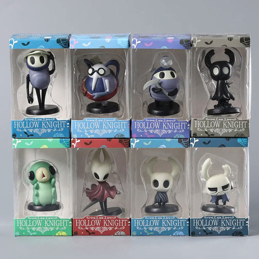 Hollow Knight PVC Figure Set | Hornet, Knight, Zote, Grub, Quirrel, Cornifer & Myla Desktop Decoration Toys