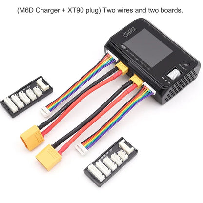 ToolkitRC M6D 500W 15A Dual Channel MINI Smart Charger Discharger for 1-6S LiPo Batteries with SC100 XT60 & Charging Board