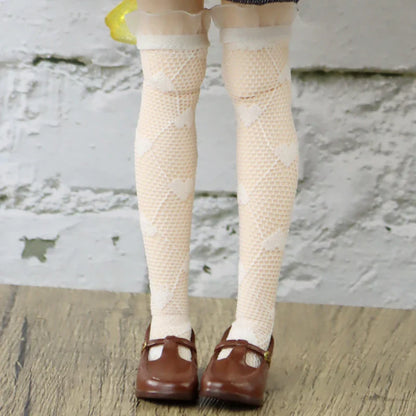 Blythe Doll Socks — Long Stockings in Black, White, Pink & Candy Colors for OB24, OB22, Azone Dolls