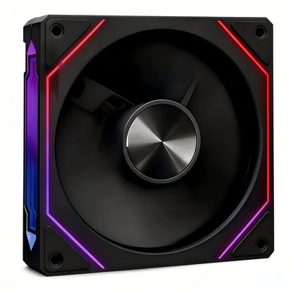LDPCSJ Prism 5 Pro 120mm ARGB RGB Case Fans – 4PIN PWM 5V 3PIN PC Cooling Kit for CPU Water Cooler Gaming PC Ventilation System