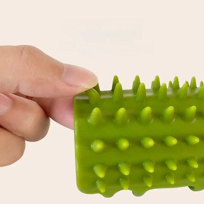 Pet Cat Hair Removal Comb - Self Cleaning Grooming Massage Brush & Wall Corner Scratcher for Kittens