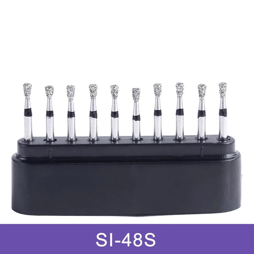 AZDENT Dental Diamond Burs Kit – Multiple Models with Black Storage Box for High-Speed Handpiece