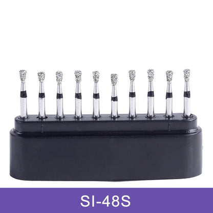 AZDENT Dental Diamond Burs Kit – Multiple Models with Black Storage Box for High-Speed Handpiece